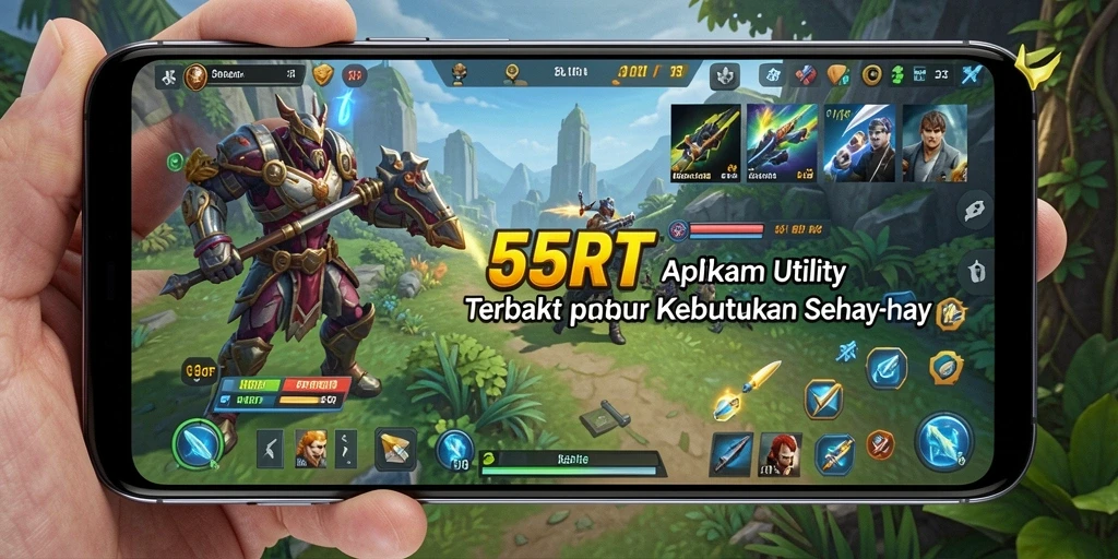 Tampilan antarmuka <strong>55RT</strong> yang sederhana dan efisien.