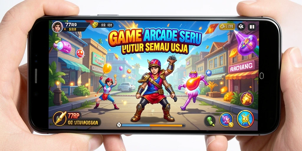 Tangkapan layar utama 77RP menunjukkan aksi bermain yang mendebarkan.