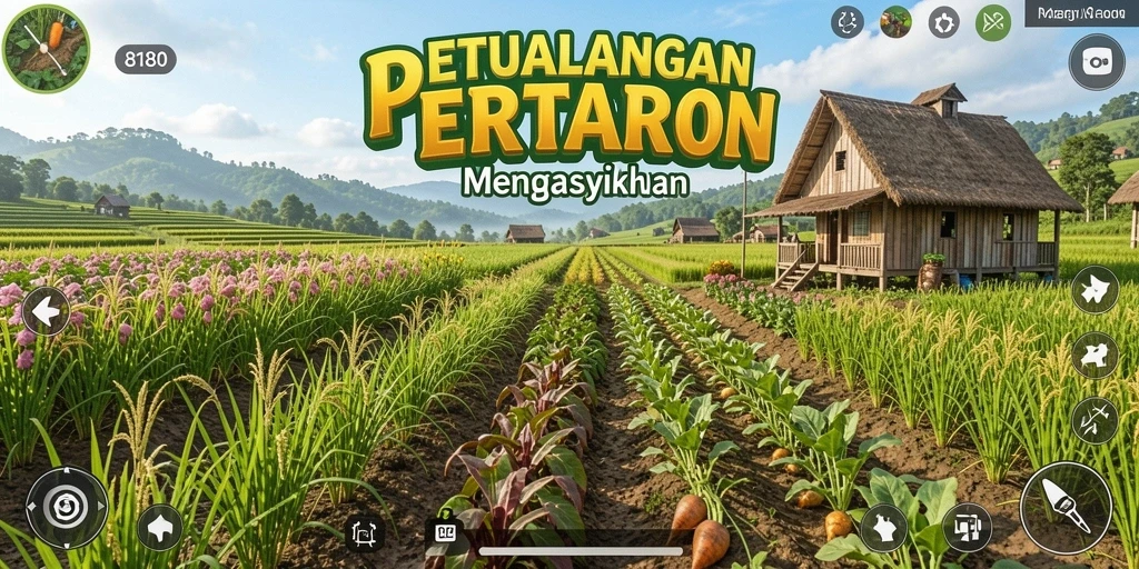 Gameplay vas dalam dunia pertanian yang penuh warna