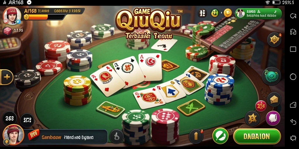 Tangkapan layar gameplay QiuQiu yang menarik dan seru di AIR168.
