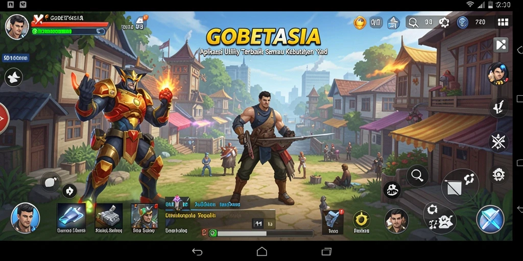 Tampilan GOBETASIA dengan berbagai fitur Utility yang menarik.