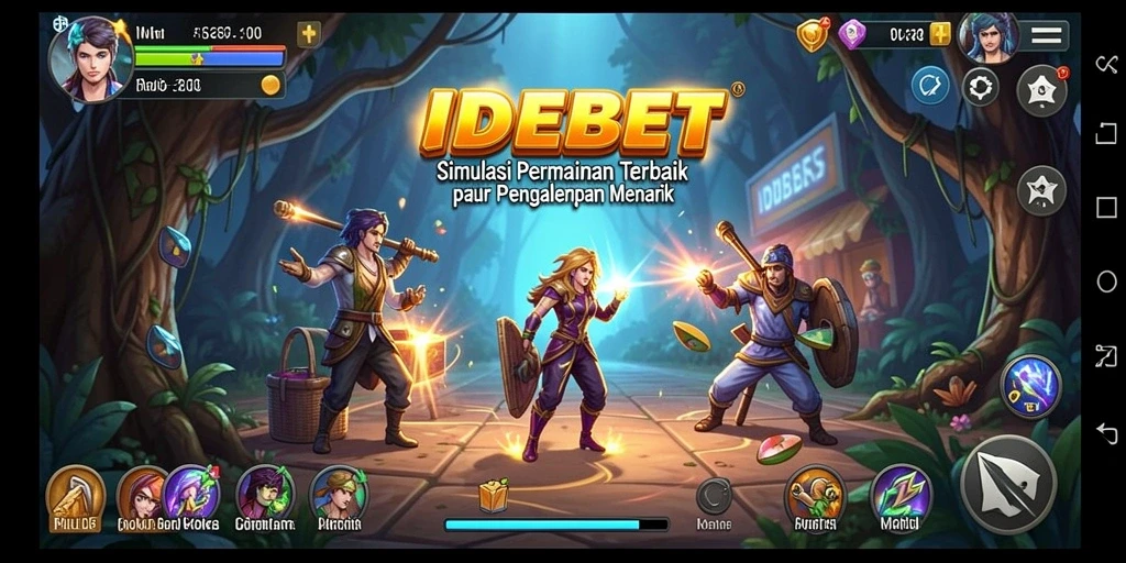 Tampilan gameplay IDEBET yang mengasyikkan dan interaktif.