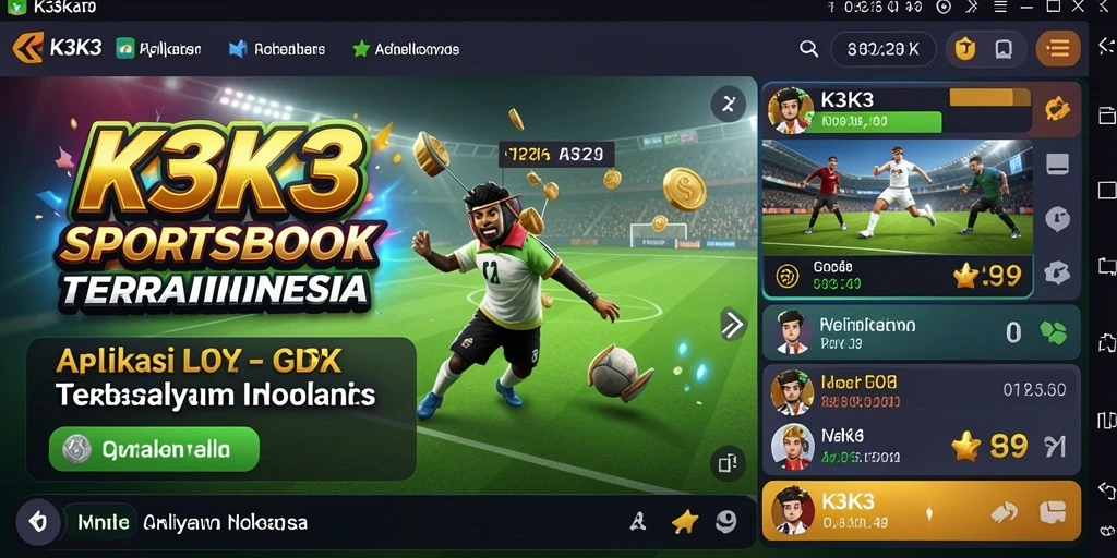 Tampilan gameplay K3K3 yang menarik dan interaktif.