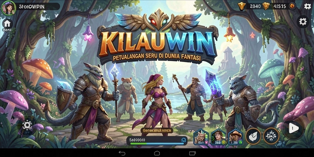 Screenshot gameplay KILAUWIN yang menampilkan petualangan menarik di dunia fantasi.