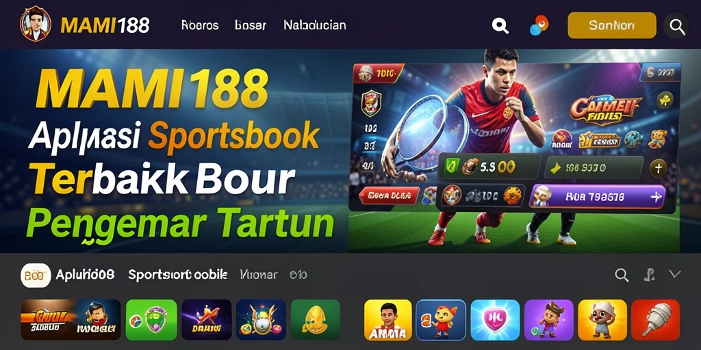 Tampilan antarmuka MAMI188 yang menarik saat bermain Sportsbook.