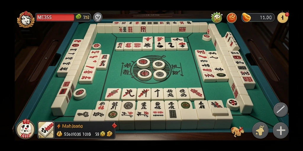 Tampilan gameplay ME355 yang menampilkan keseruan Mahjong.