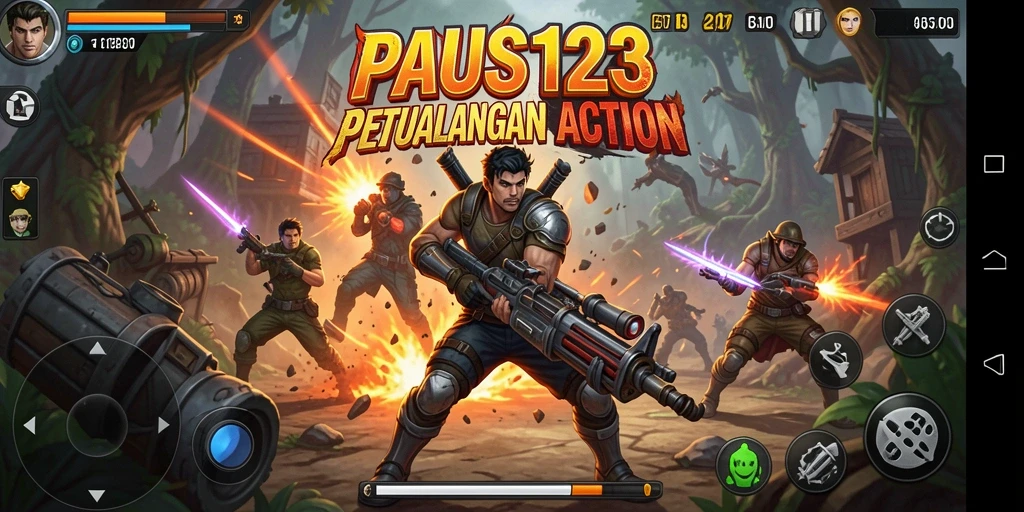 Tampilan aksi seru dalam PAUS123 dengan grafis menawan.