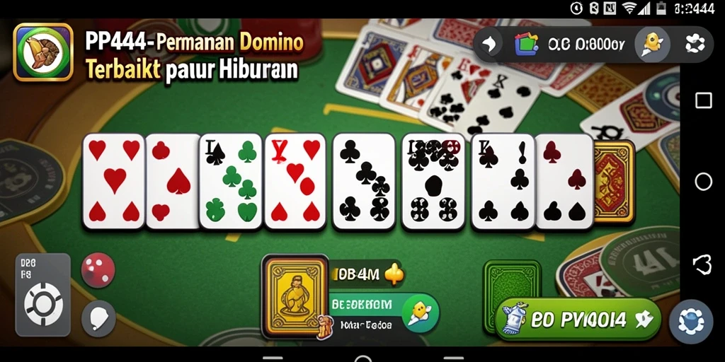 Screenshot gameplay PP444 yang menampilkan aksi seru permainan Domino.