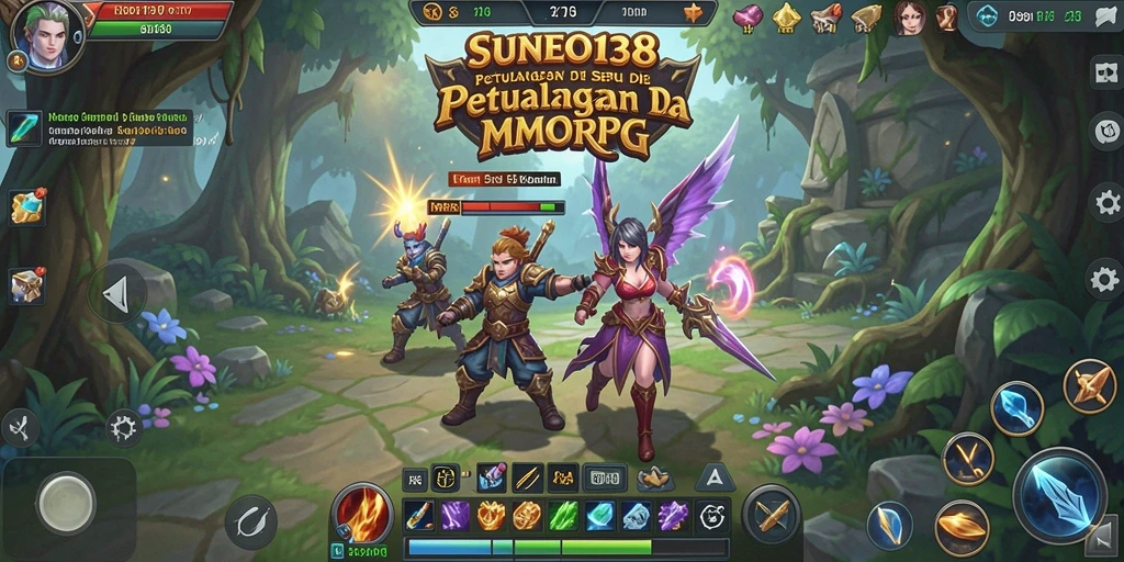 Screenshot SUNEO138 menampilkan adu strategi antar pemain dalam dunia MMORPG.