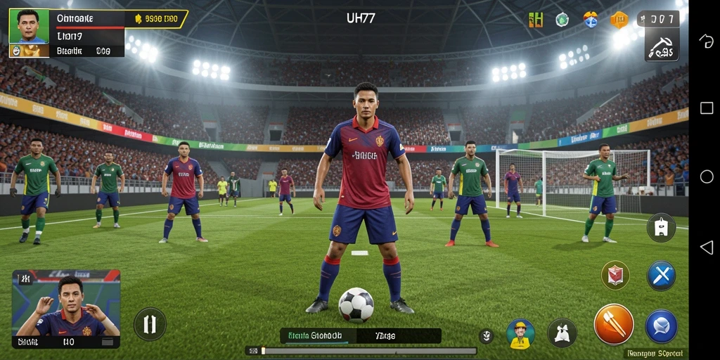 Tampilan gameplay seru yang menantang dalam UH77.